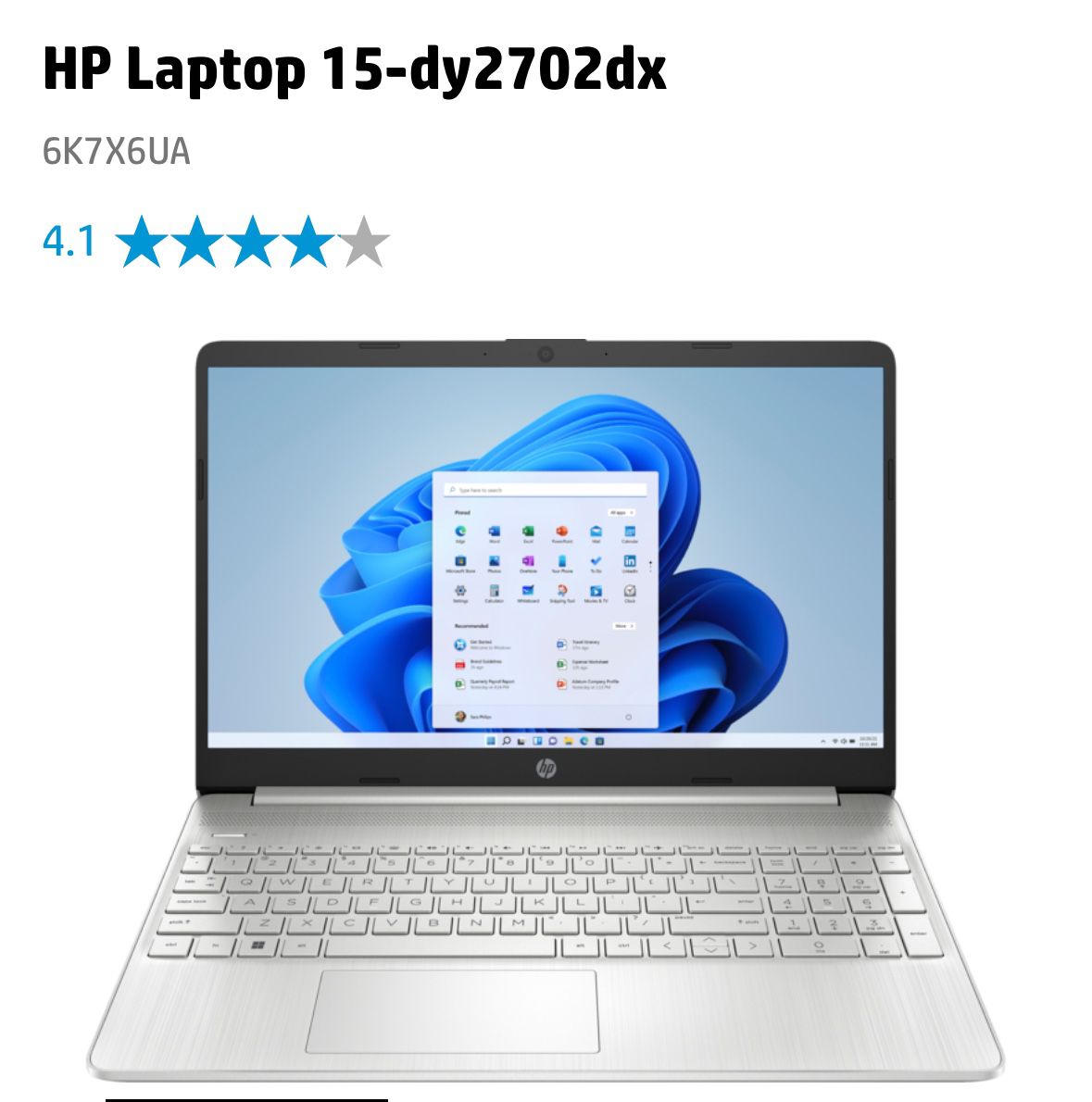 HP 15” Laptop -LIKE NEW!