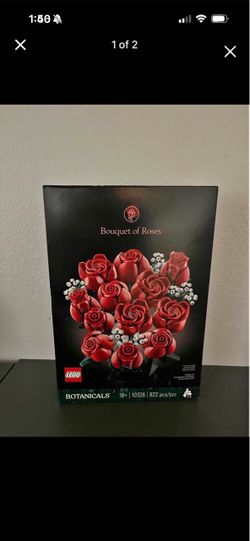 Red Lego flowers (UNOPENED BOX)