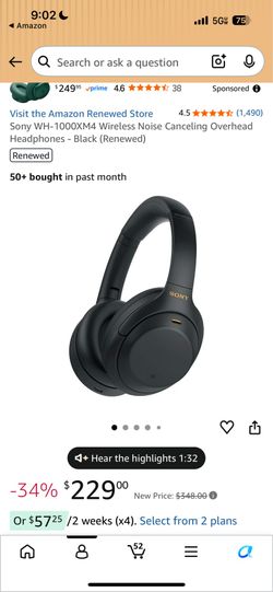 Sony xm4 headphones for 80$ obo‼️‼️