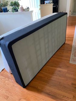 Split-king mattress, box springs, frame