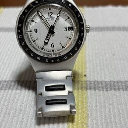 Irony Sarcasm Quartz Swatch Watch New Battery In Excellent Condition Keeps Perfect Time And Date. 