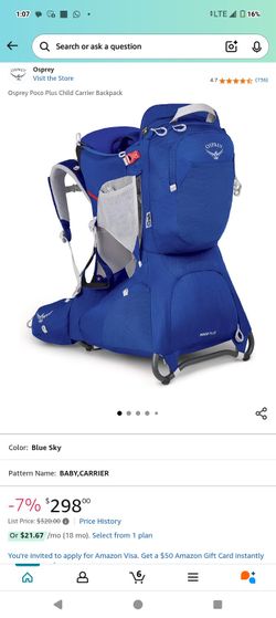 Osprey Baby Carrier Backpack $85