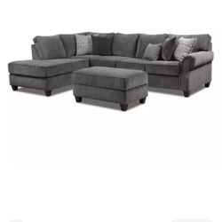 Broyhill Sectional &ottoman Like New