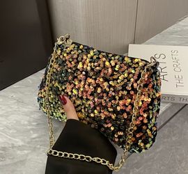 Sequin purse