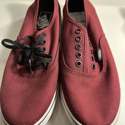 Burgundy Vans 