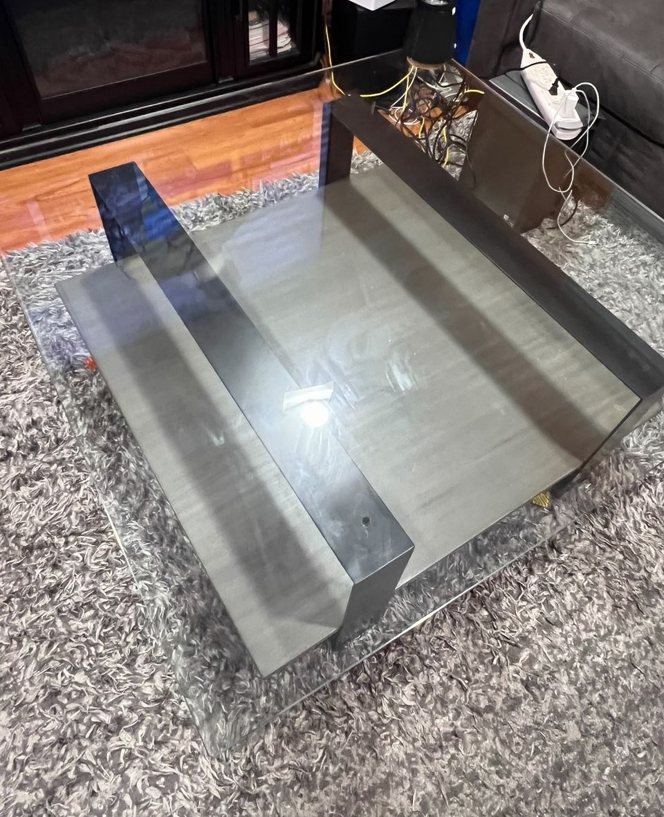 X-Large Glass Topped Coffee Table