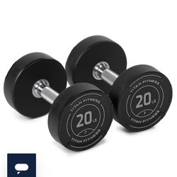 titan 20lb urethane dumbbells