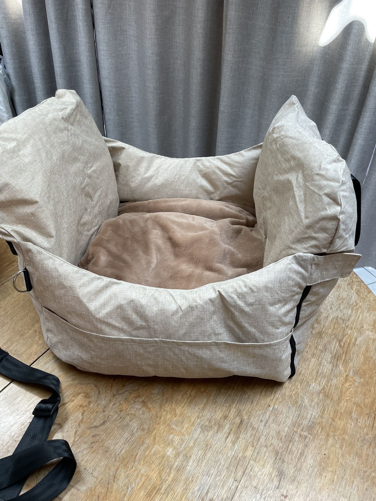 New Light Brown Small Dog Car Seat
