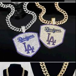 World Series Champions 20 Or 24" Dodgers Iced Chain Necklace See All 12 Pics On This Ad Sold Separately SHIPPING AVAILABLE