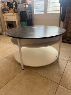 Round Two-Tier Coffee Table