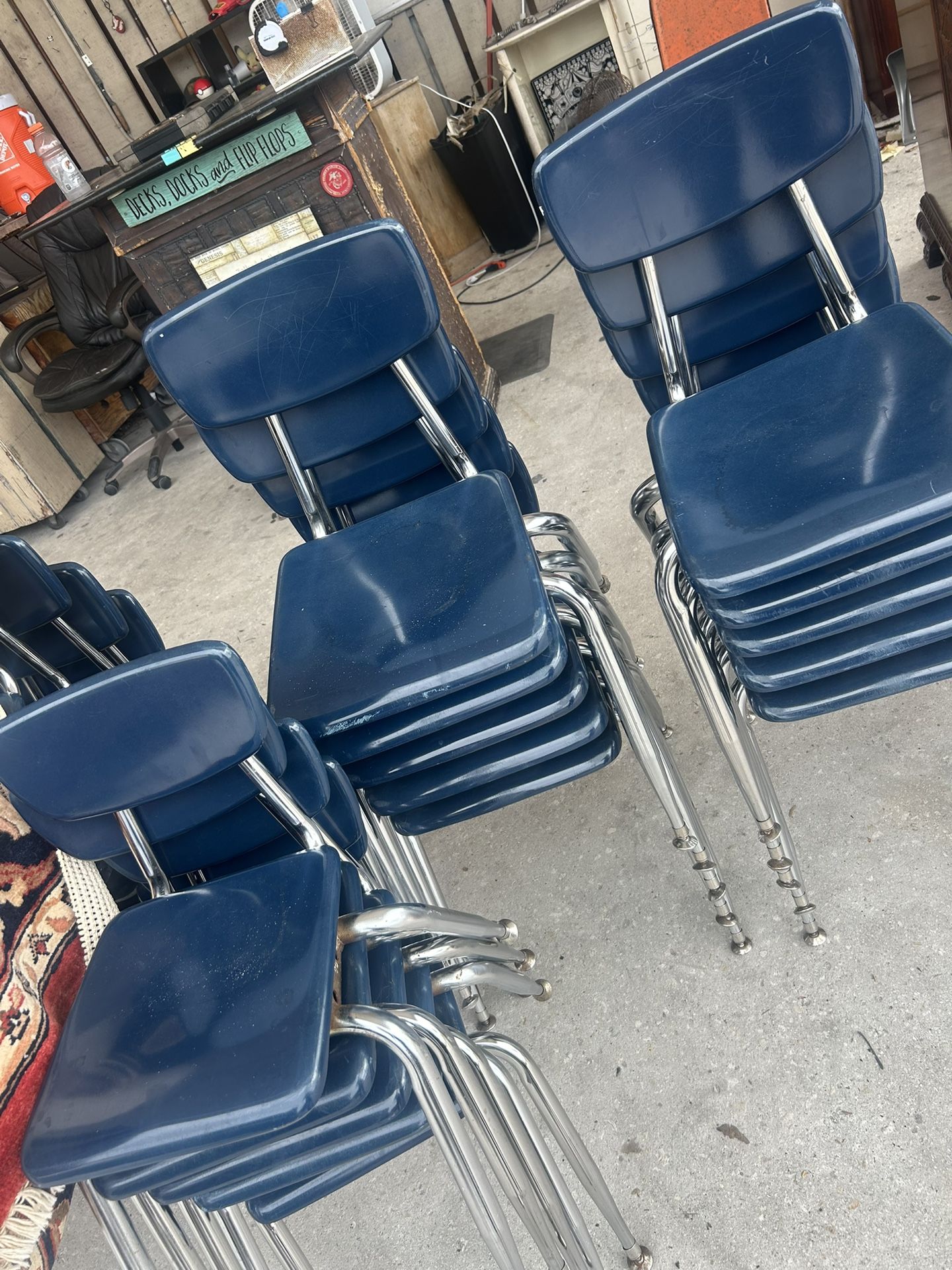 20 Stackable Daycare Chairs $25 Each