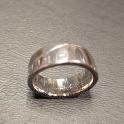 1964 Quarter 90% Silver Coin Ring Size 5.5