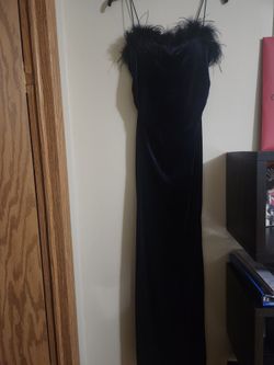 Indigo Blue velvet dress