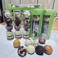 4 flavors of Mini Dragon Pearl Yunnan Pu 'er Handmade Flower Tea