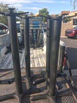 Metal. Legs for table