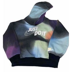 Nike Little Kid's Sportswear Illuminate Fleece Pullover Hoodie Kids Age 6-7 