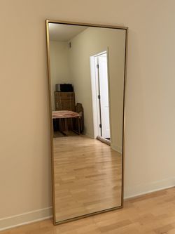 West Elm Contract Grade Metal Frame Floor Mirror