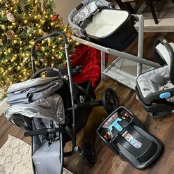 Uppababy Lot - Vista Stroller, Bassinet, Mesa Car seat and base