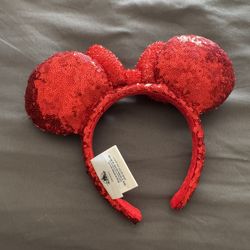 Disney Parks Minnie Mouse Ears – Red Sequin