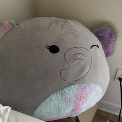 Squishmallow 24 inch jumbo Mila elephant rare (blue/pink/purple)