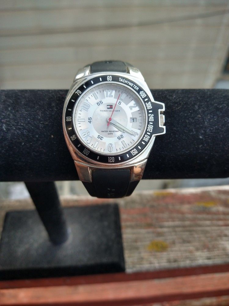 TOMMY HILFIGER Men's Watch Silver Tone WR 50M