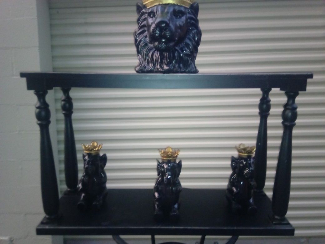 Black Home Decor Set