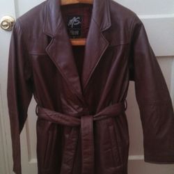 Leather Jacket on Rich Chocolate Brown for the Ladies to Stay Warm in Style