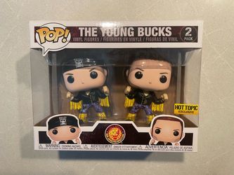 The Young Bucks Funko Pop 2pk Hot Topic Exclusive New Japan Pro Wrestling Matt Nick Jackson Bullet Club NJPW NJW WWE Sports