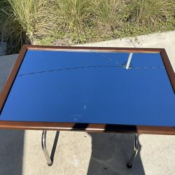 Mirror With Walnut Finish