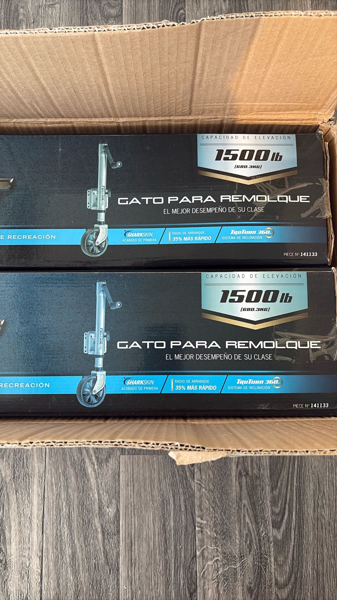 2 Trailers Jack 1500 Pounds 