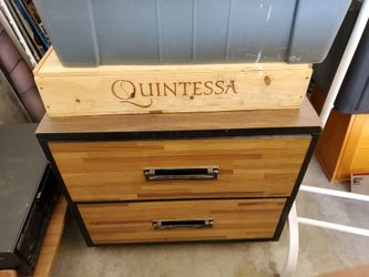 End table drawer with 2 drawers