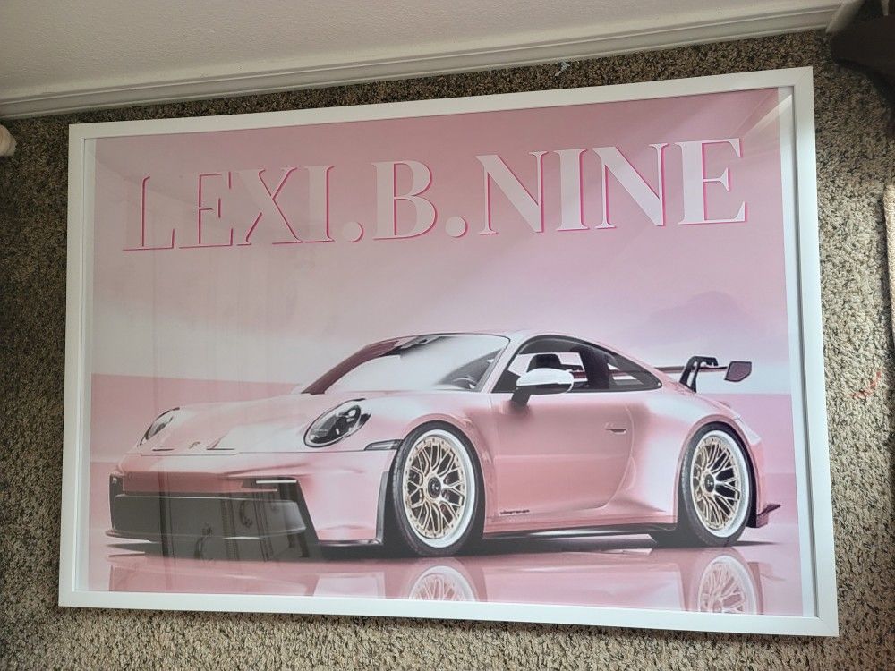 Pink Porsche picture For SALE.