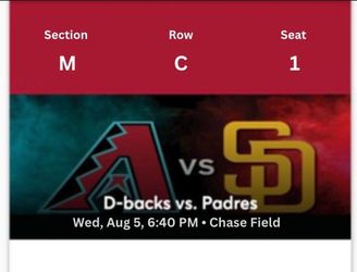 Arizona Diamondbacks vs San Diego Padres - Wed