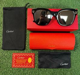 Cartier Black Sunglasses with Full Set