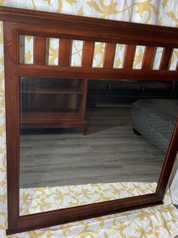 48” Universal Furniture Sonoma Collection Mission Style Dresser / Wall Mirror EPC 