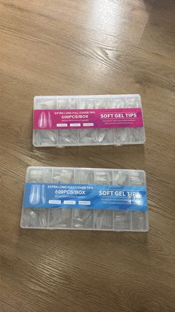Extra Long Soft Gel Nail Tips 600 Pack