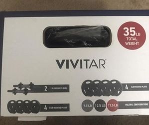35 lbs double dumbell set, NEW