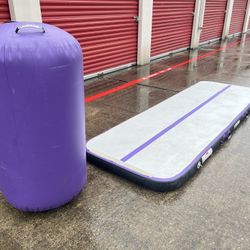 Air Roller Tumbling Barrel And  Air Gymnastics Mat 10ft