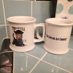 Set Of 2 Mugs "Two If By Tea" From Rush Limbaugh