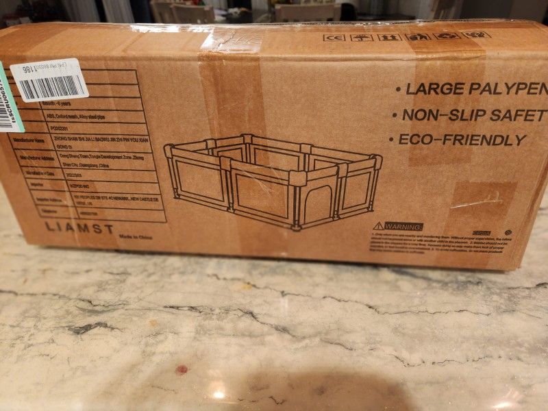 brand new Large baby play pen gray