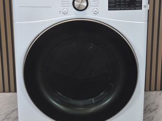 LG 7.4 Cu. Ft. Smart Electric Dryer with TurboSteam and Sensor Dry Technology in White (DLEX4000W-D-N293)