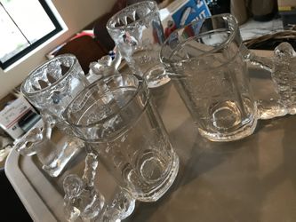 Coca Cola Collectible Glass Mugs
