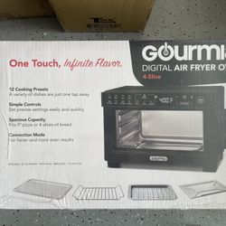 Gourmia 4-Slice Air Fryer Toaster Oven Brand New