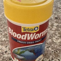 Tetra freeze dried bloodworms treats for fish