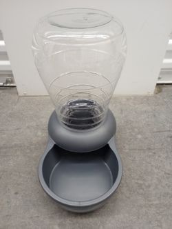 Petmate Replenish Waterer Gray Dogs 1 Gallon