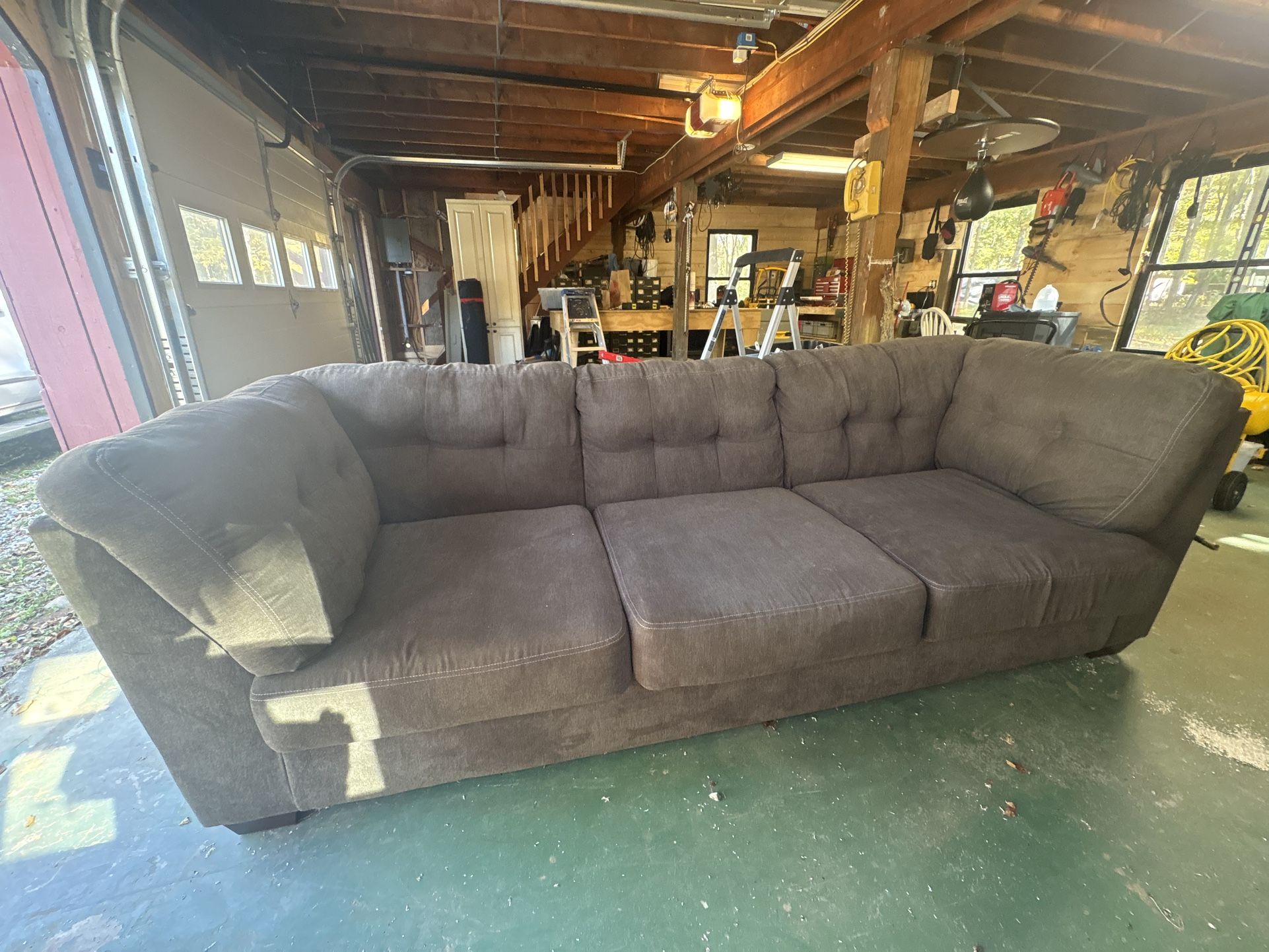 Couch, Ashley Furniture, Grey 