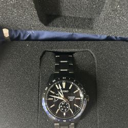 Seiko Presage Sharp Edged Series ZERO HALLIBURTON Limited Edition Black Dial Automatic SPB271J1 100M Men's Watch