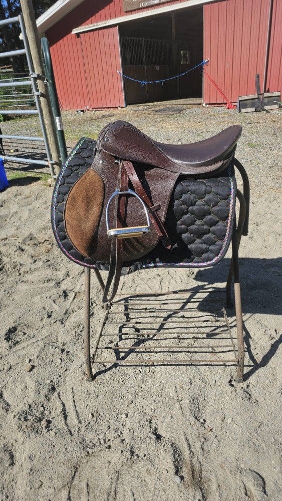 English Saddle With Goodies!