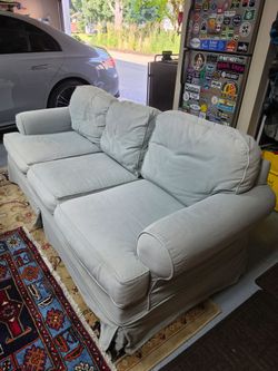 Mitchell Gold Slip Covered Couch