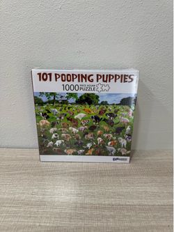 NEW 101 Pooping Puppies Puzzle - 1000 Piece Funny Jigsaw Puzzle Adults Kids Gift